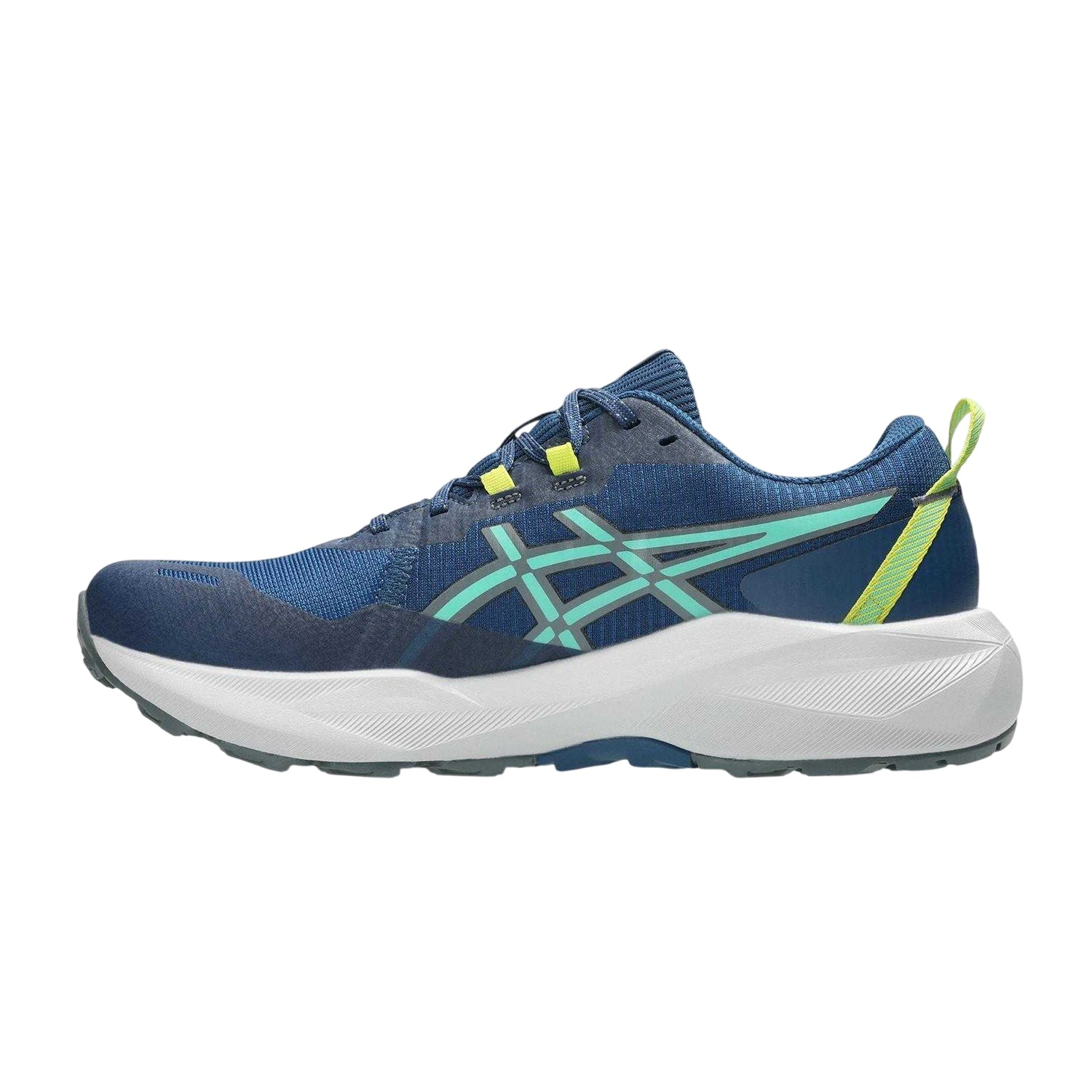 Twilight Blue-Midnight Aurora - Back - Asics Mens Venture 11 Trail Trainers
