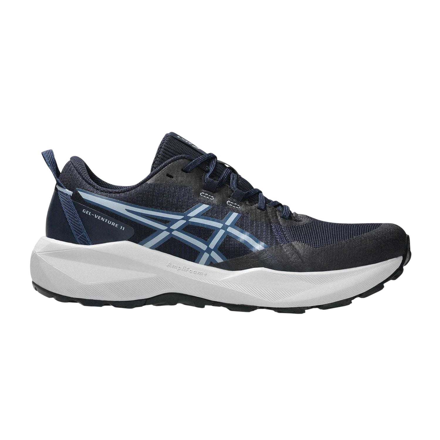 Midnight Blue - Front - Asics Mens Venture 11 Trail Trainers