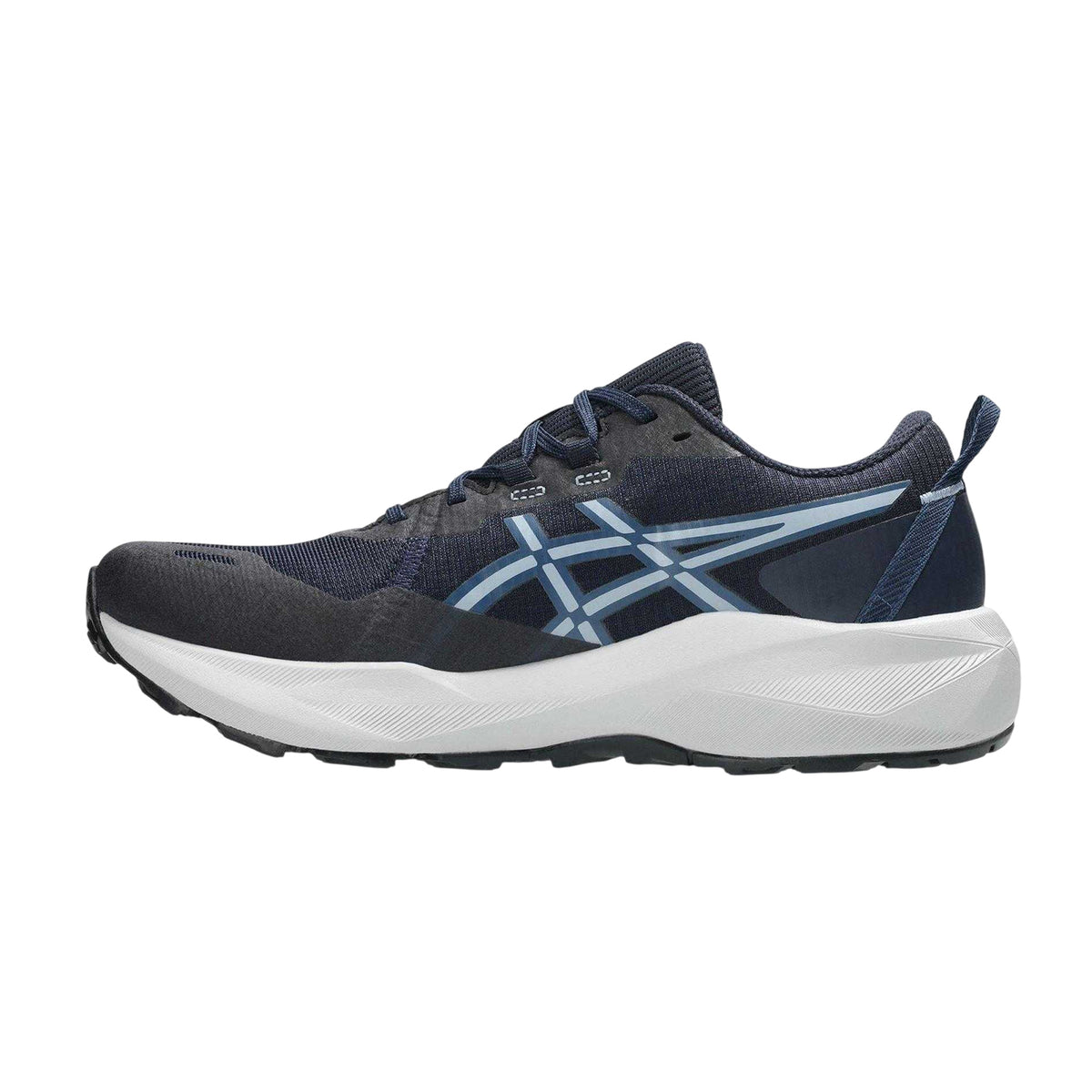 Midnight Blue - Back - Asics Mens Venture 11 Trail Trainers
