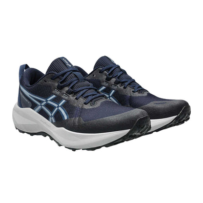 Midnight Blue - Side - Asics Mens Venture 11 Trail Trainers