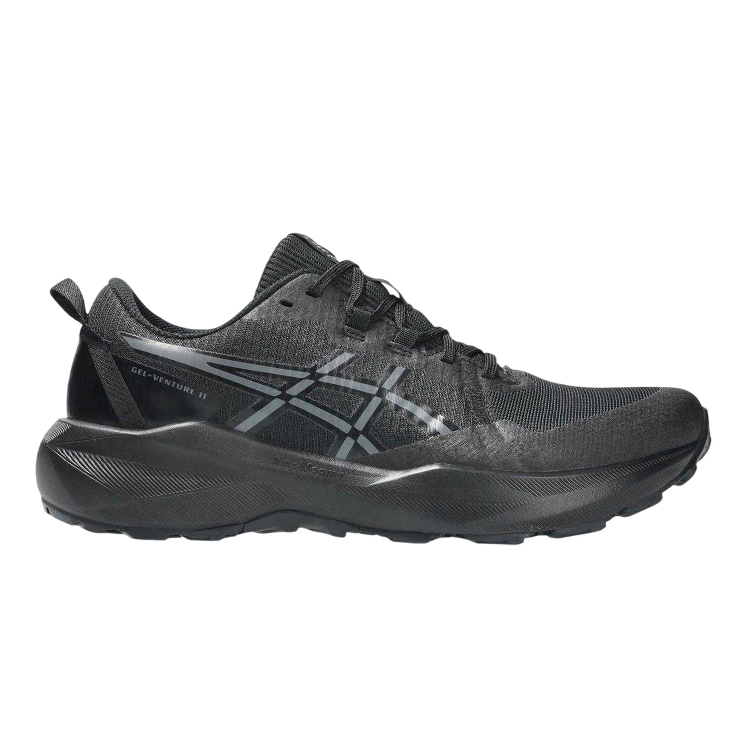 Black-Grey - Front - Asics Mens Venture 11 Trail Trainers