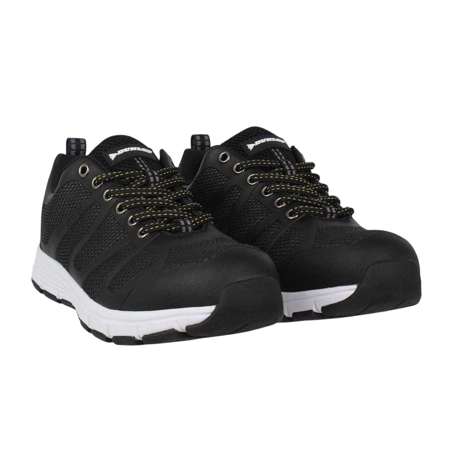 Black-White - Lifestyle - Dunlop Mens Memory Foam Safety Shoes