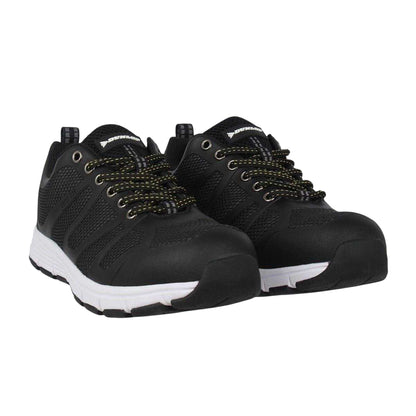 Black-White - Lifestyle - Dunlop Mens Memory Foam Safety Shoes