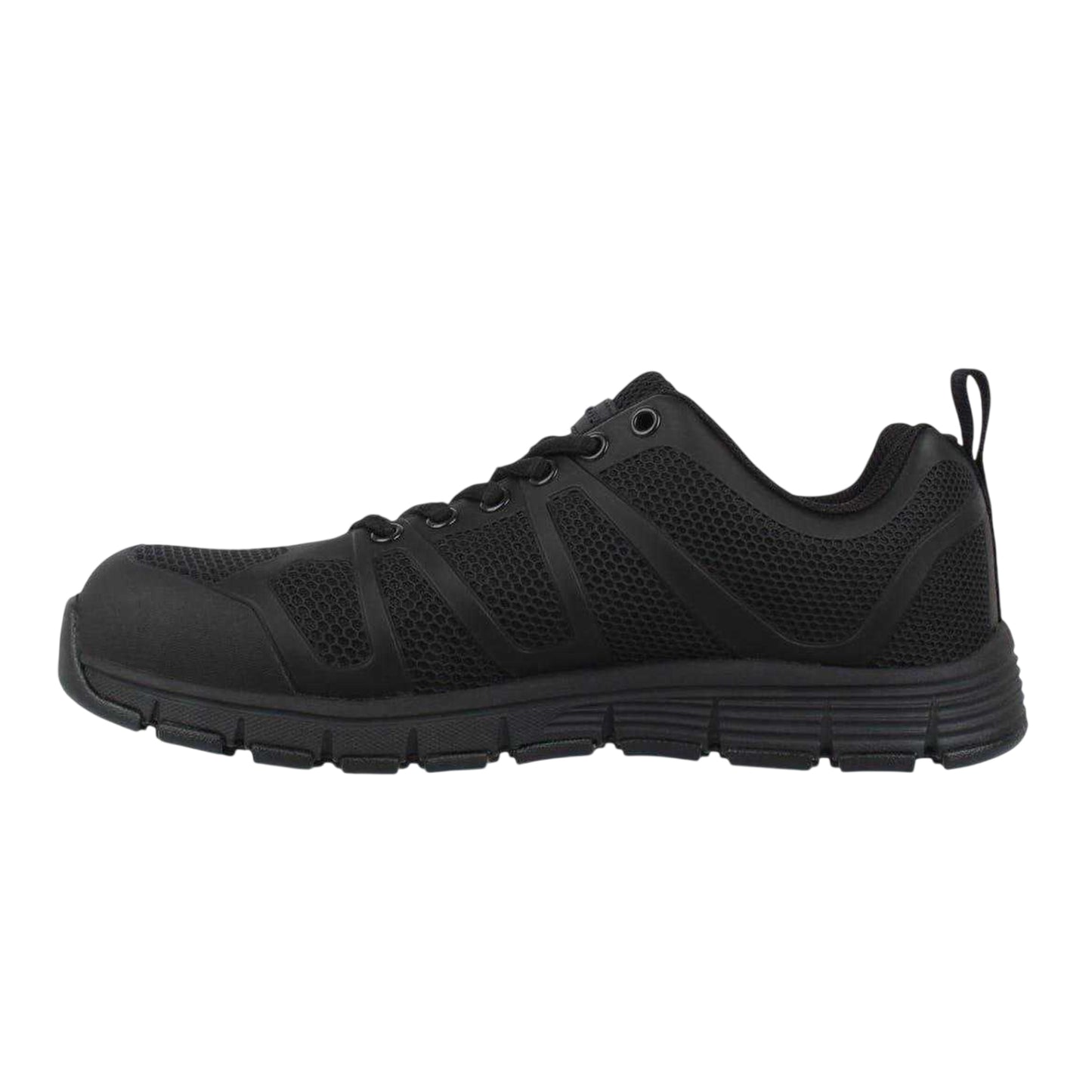 Black - Side - Dunlop Mens Memory Foam Safety Shoes