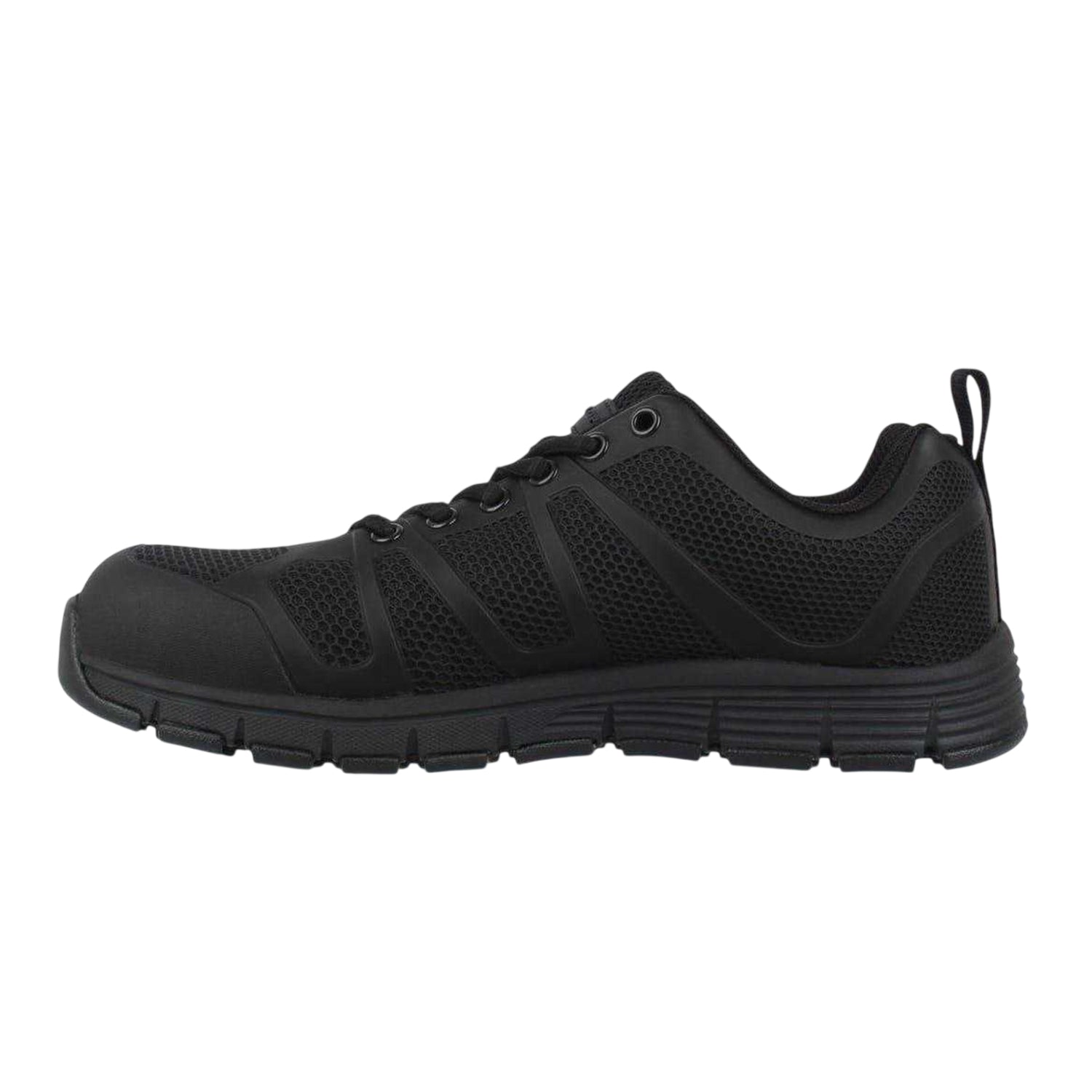 Black - Side - Dunlop Mens Memory Foam Safety Shoes