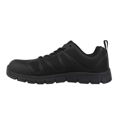Black - Side - Dunlop Mens Memory Foam Safety Shoes