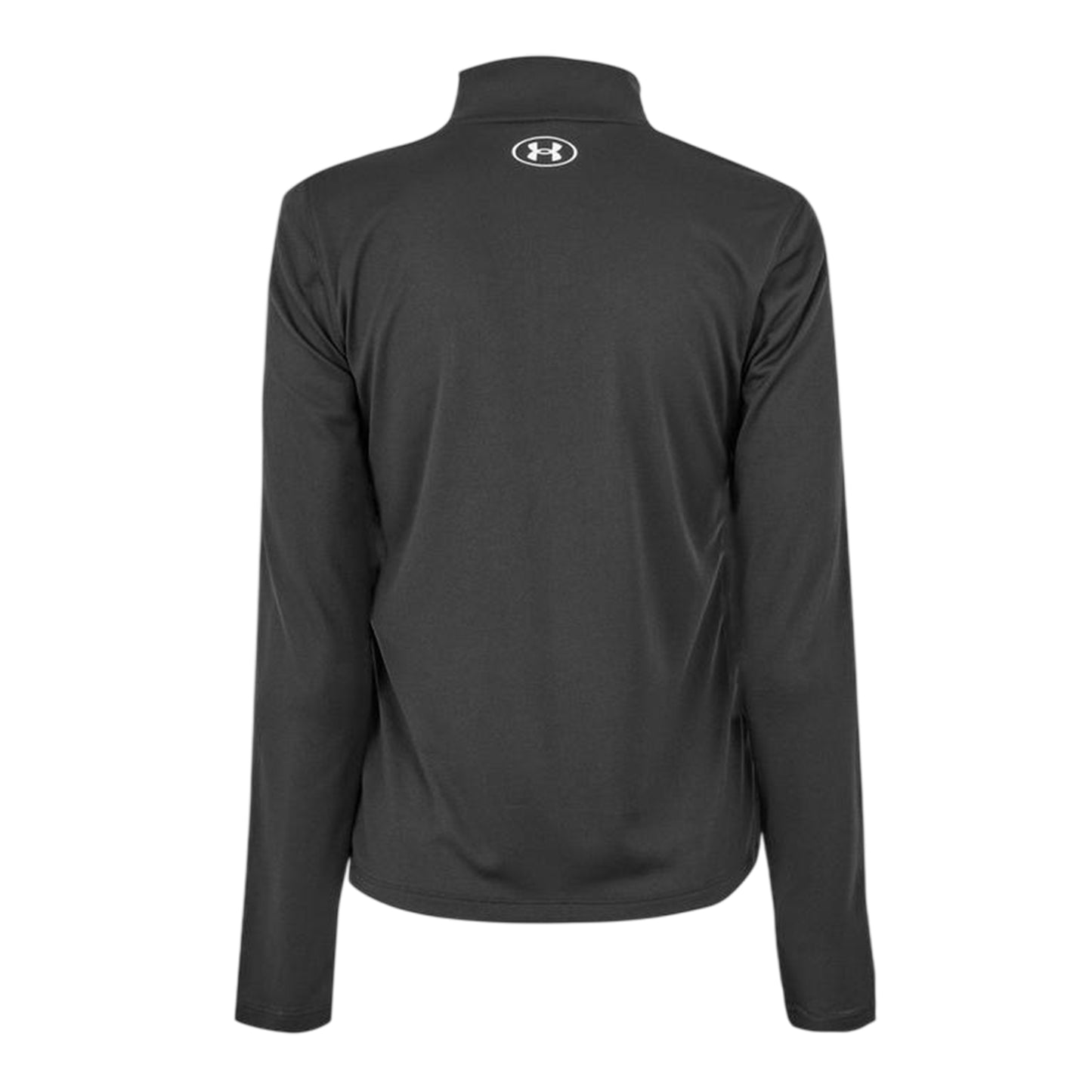 Black - Back - Under Armour Womens-Ladies Zip Neck Workout Technical Top
