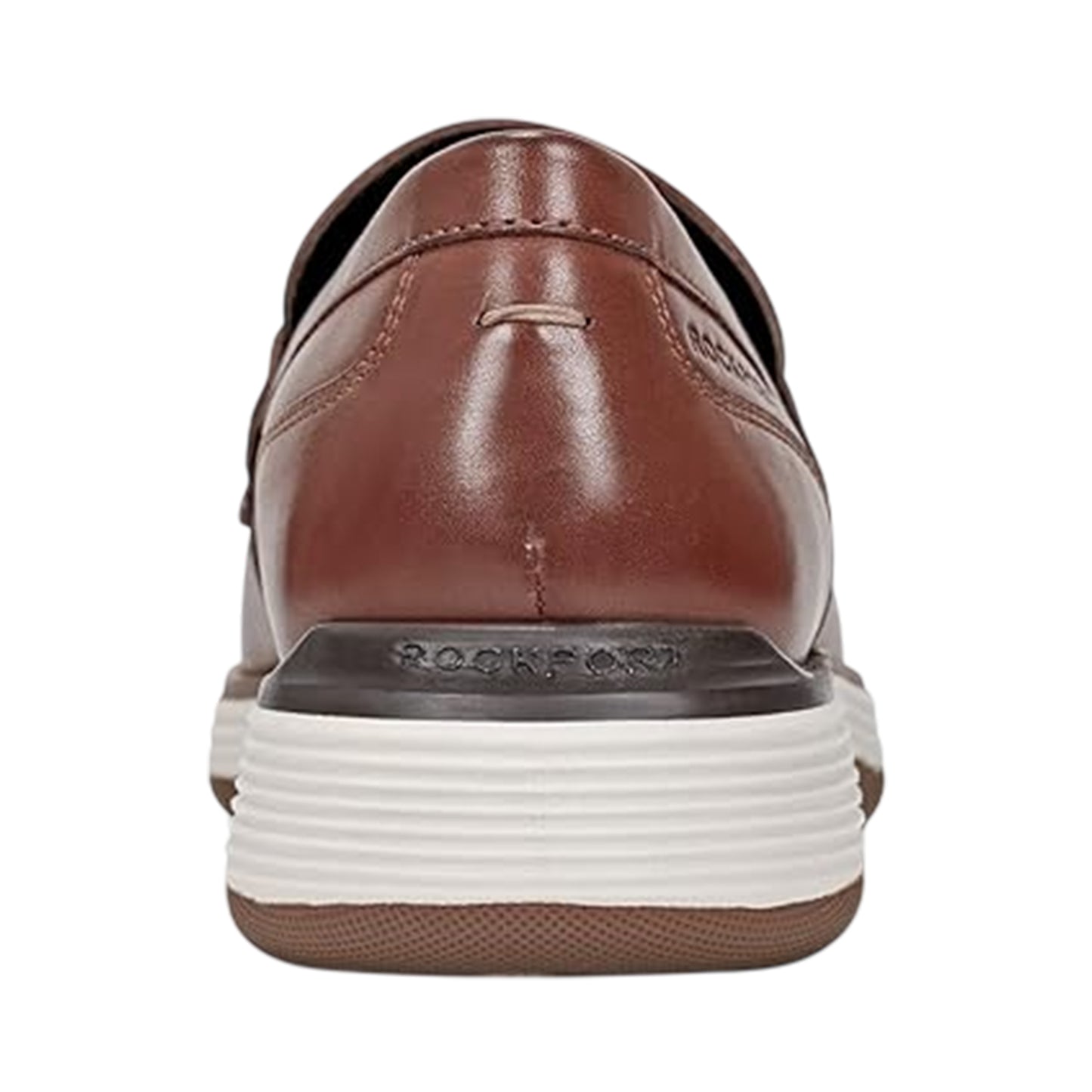 Tan - Back - Rockport Mens Leather Penny Loafers