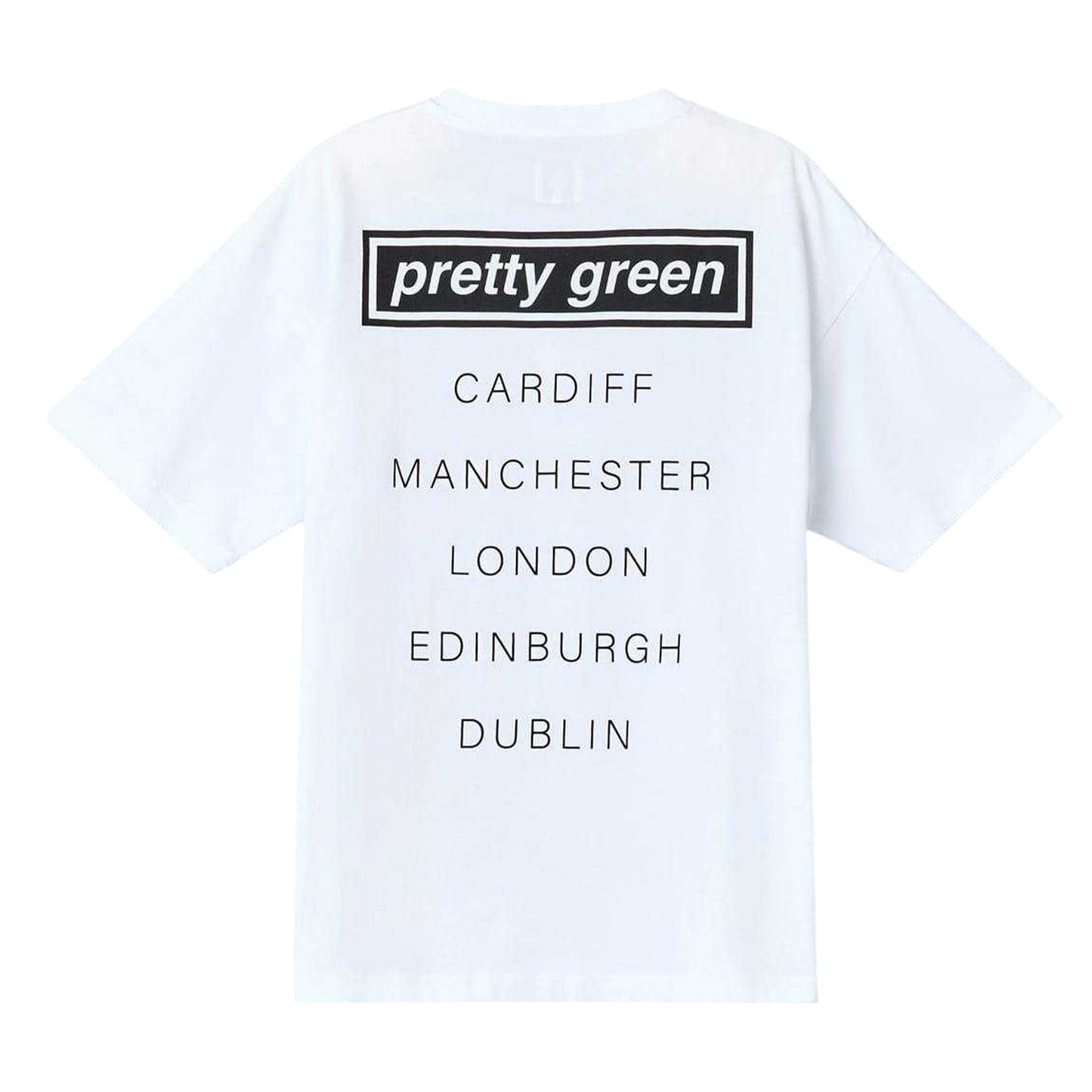 White - Back - Pretty Green Mens Live Forever T-Shirt