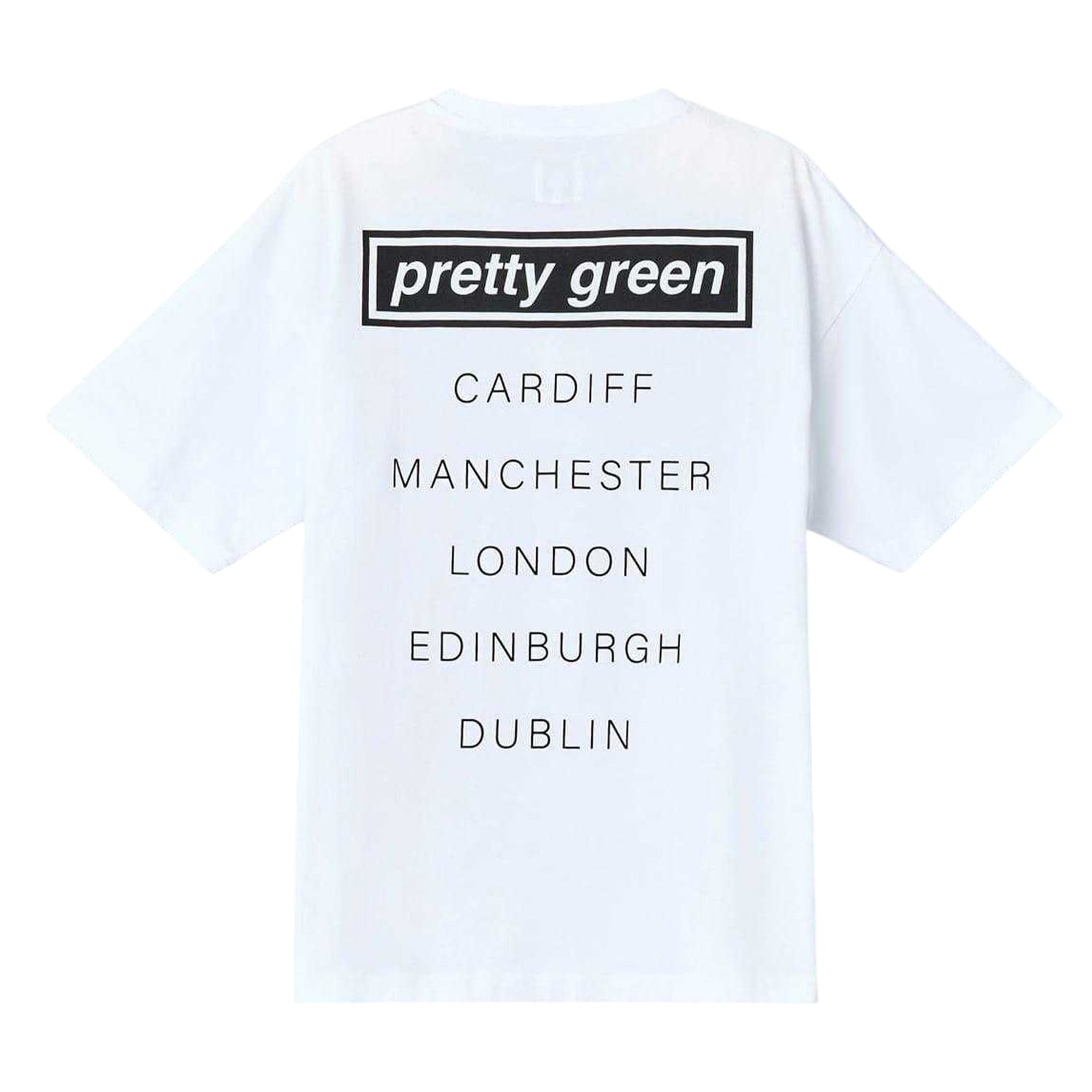 White - Back - Pretty Green Mens Live Forever T-Shirt