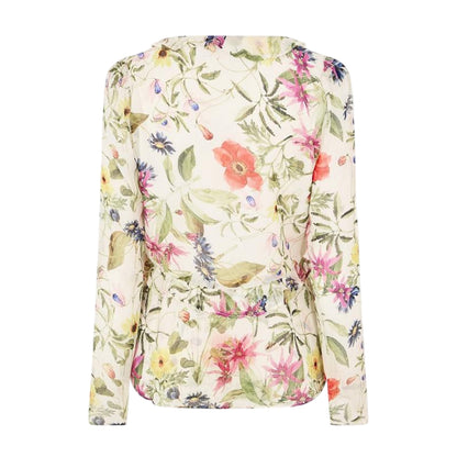 White-Multicoloured - Back - French Connection Womens-Ladies Monica Long-Sleeved Blouse
