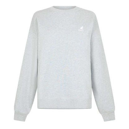 Grey Marl - Front - Kangol Womens-Ladies Embroidered Logo Crew Neck Sweatshirt