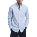 Blue - Side - Gant Mens A.Shield Poplin Regular Shirt