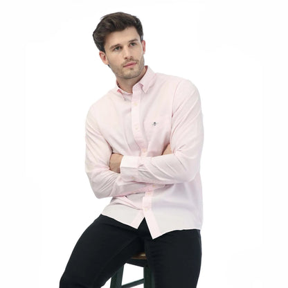 Pink - Lifestyle - Gant Mens A.Shield Poplin Regular Shirt