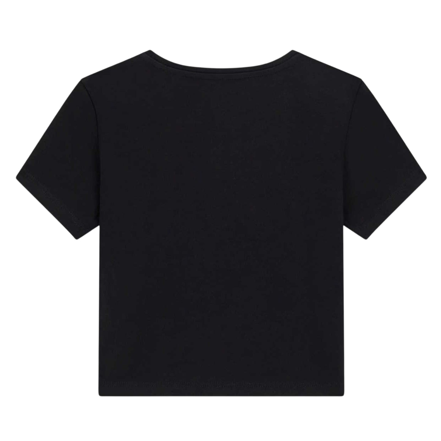 Jet Black - Back - Guess Girls Graphic Print Crop Top