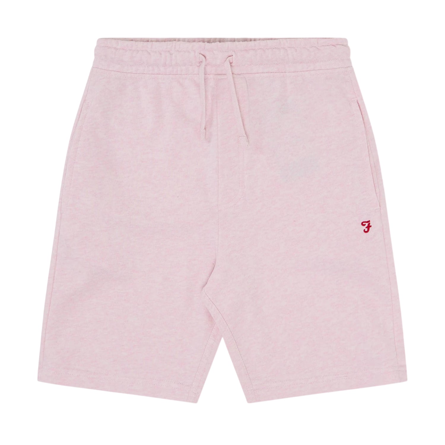 Pink - Front - Farah Childrens-Kids Relaxed Fit Sweat Shorts