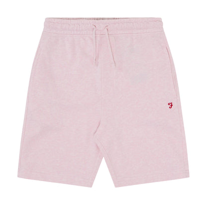 Pink - Front - Farah Childrens-Kids Relaxed Fit Sweat Shorts
