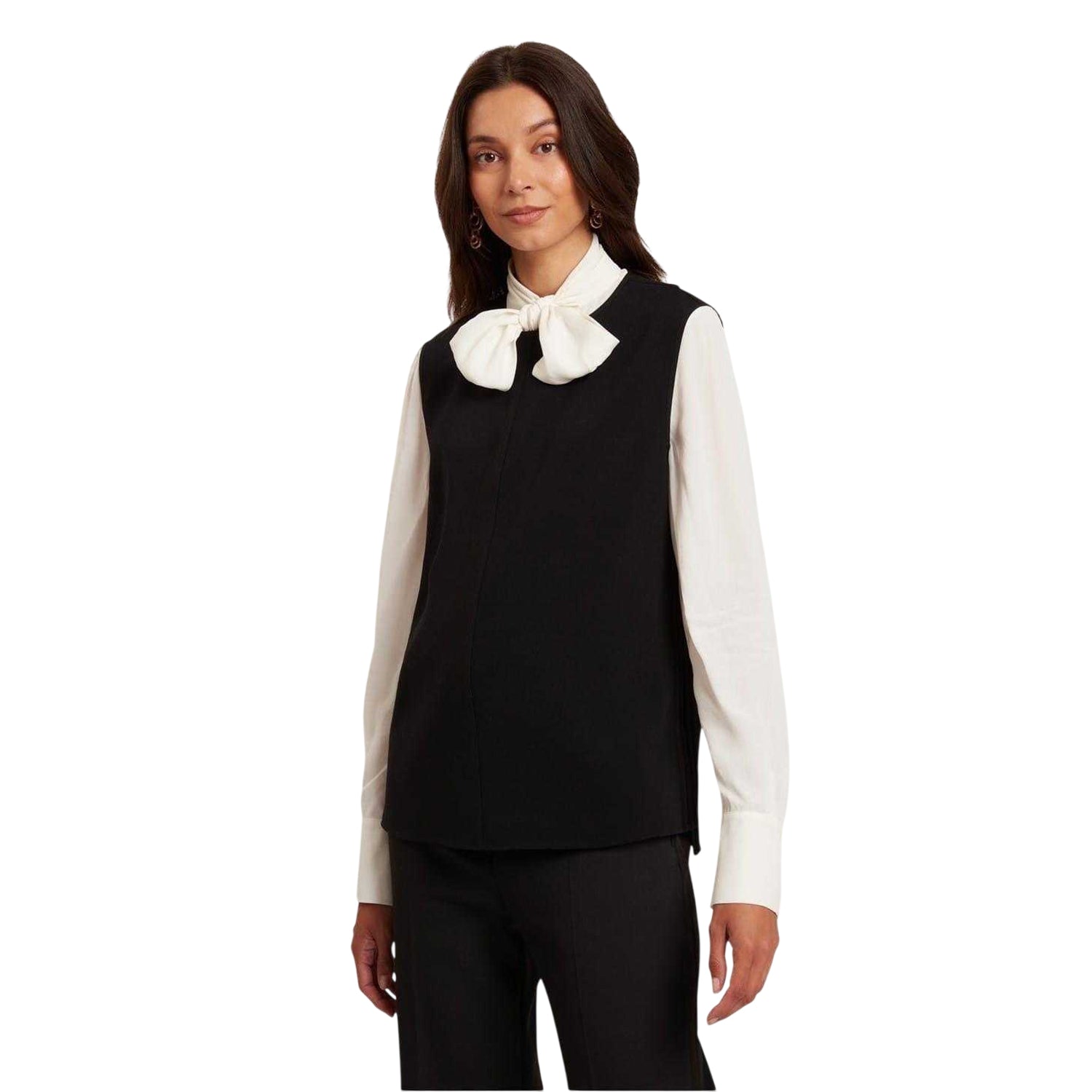 Black - Side - Ted Baker Womens-Ladies Knitted Sweater Vest