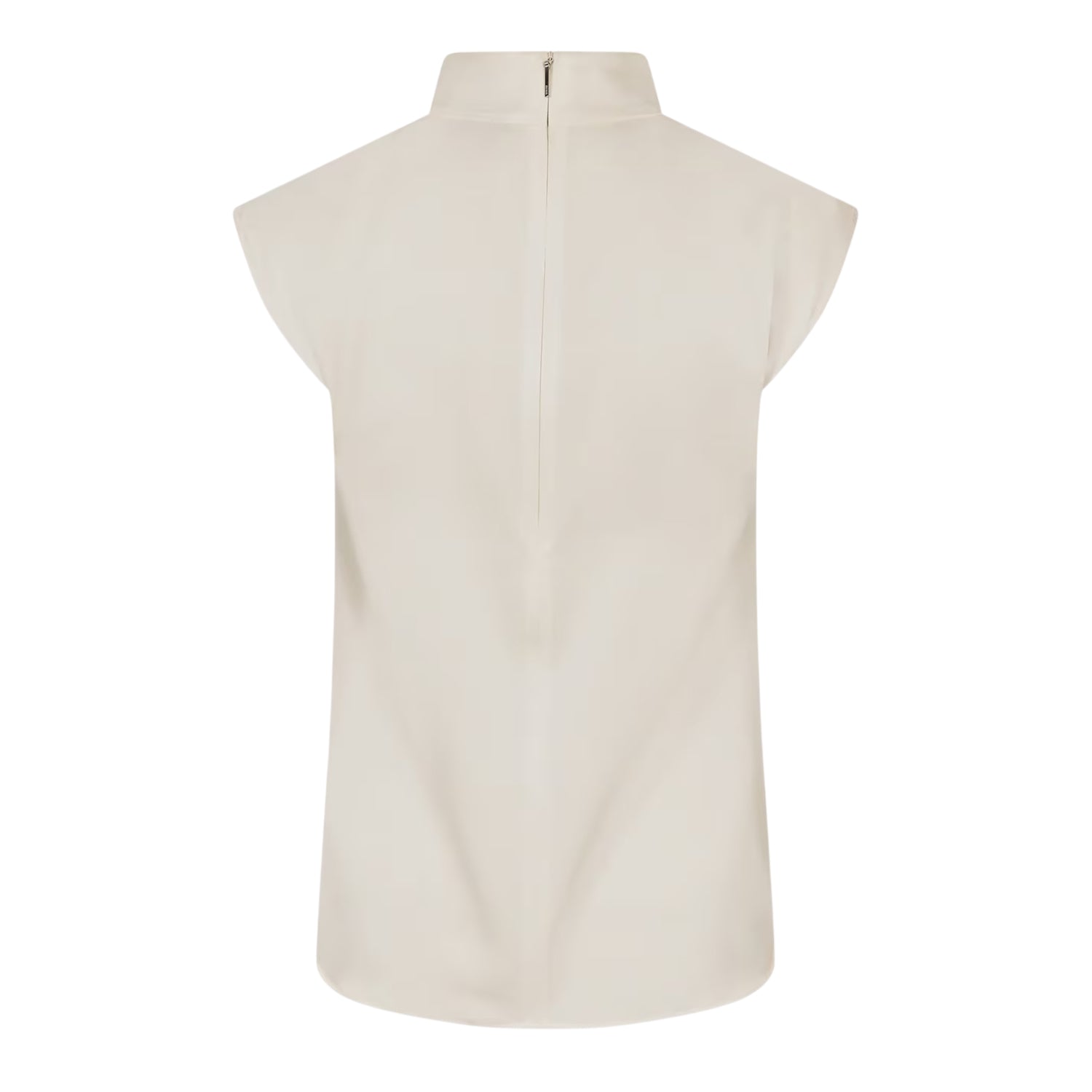 White - Back - Boss Womens-Ladies Bidriz Mock Neck Blouse