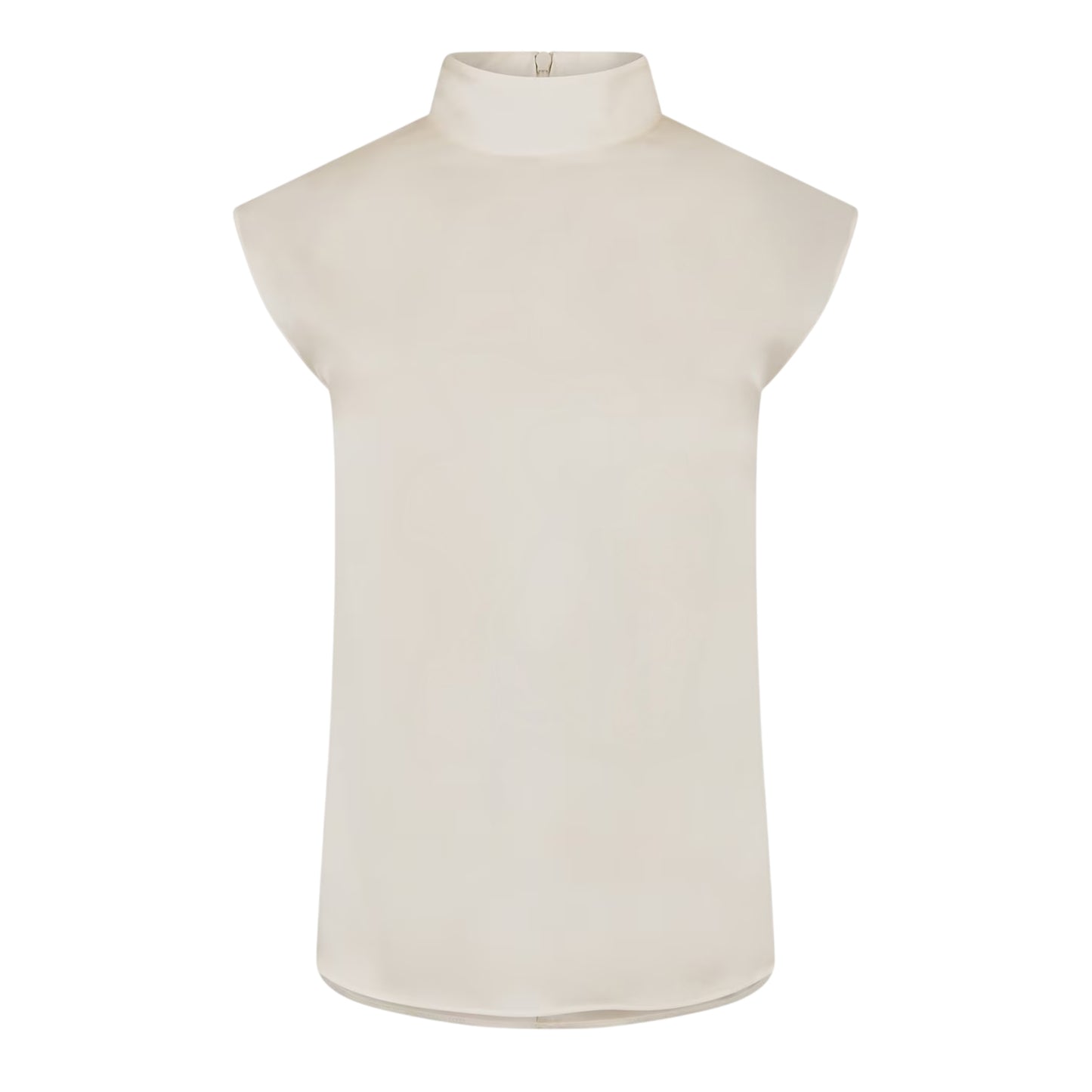 White - Front - Boss Womens-Ladies Bidriz Mock Neck Blouse