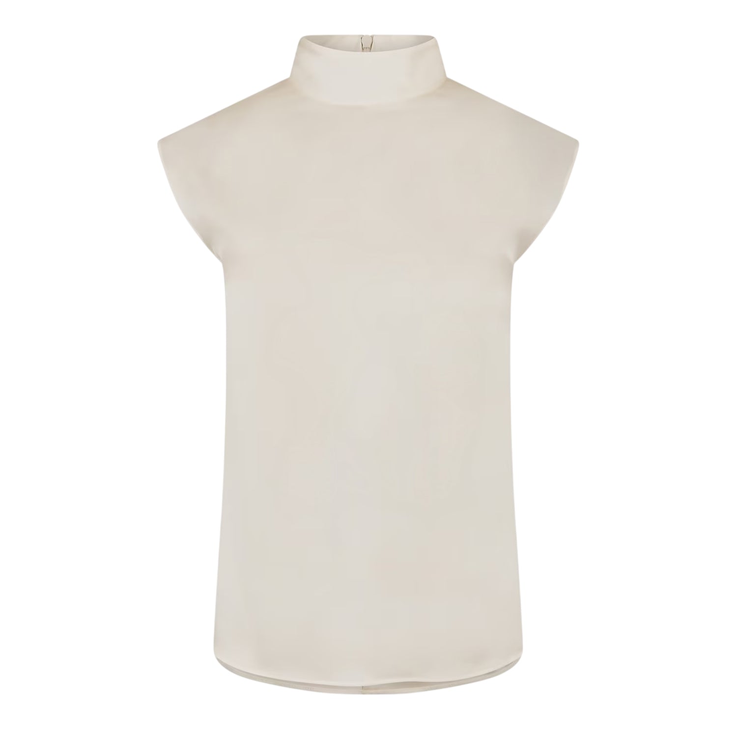White - Front - Boss Womens-Ladies Bidriz Mock Neck Blouse