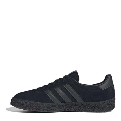Black - Back - Adidas Mens Originals Montreal 3 Stripes Suede Trainers