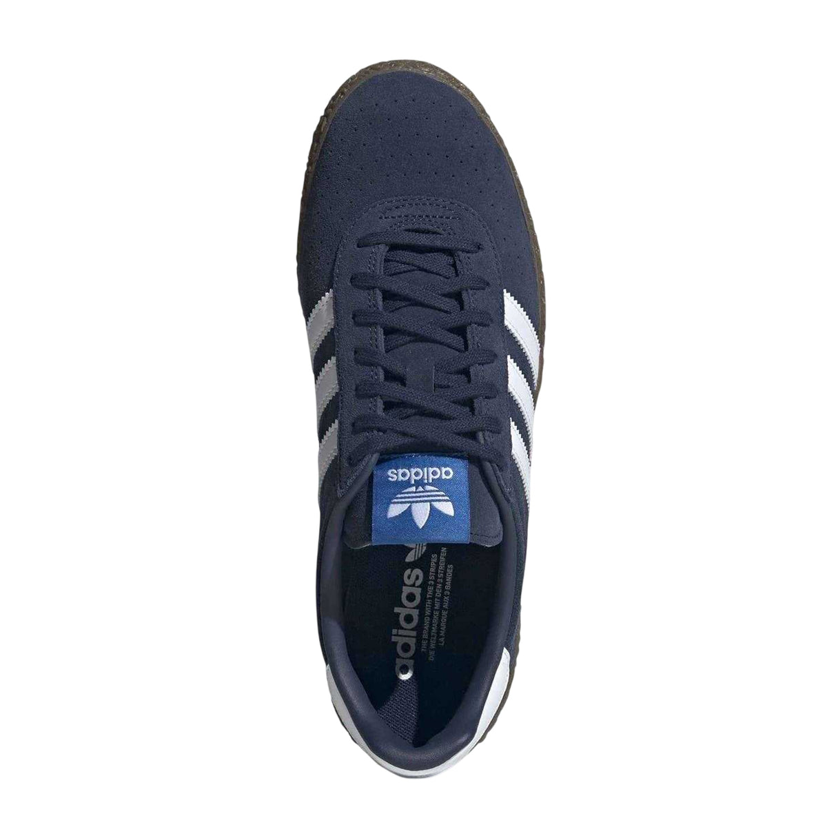 Navy-White - Lifestyle - Adidas Mens Originals Montreal 3 Stripes Suede Trainers