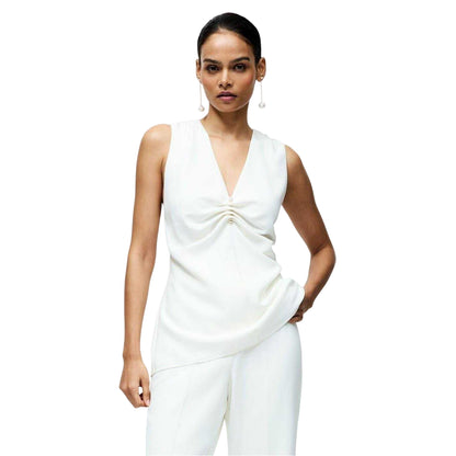 White - Back - French Connection Womens-Ladies Relaxed Fit Blouse