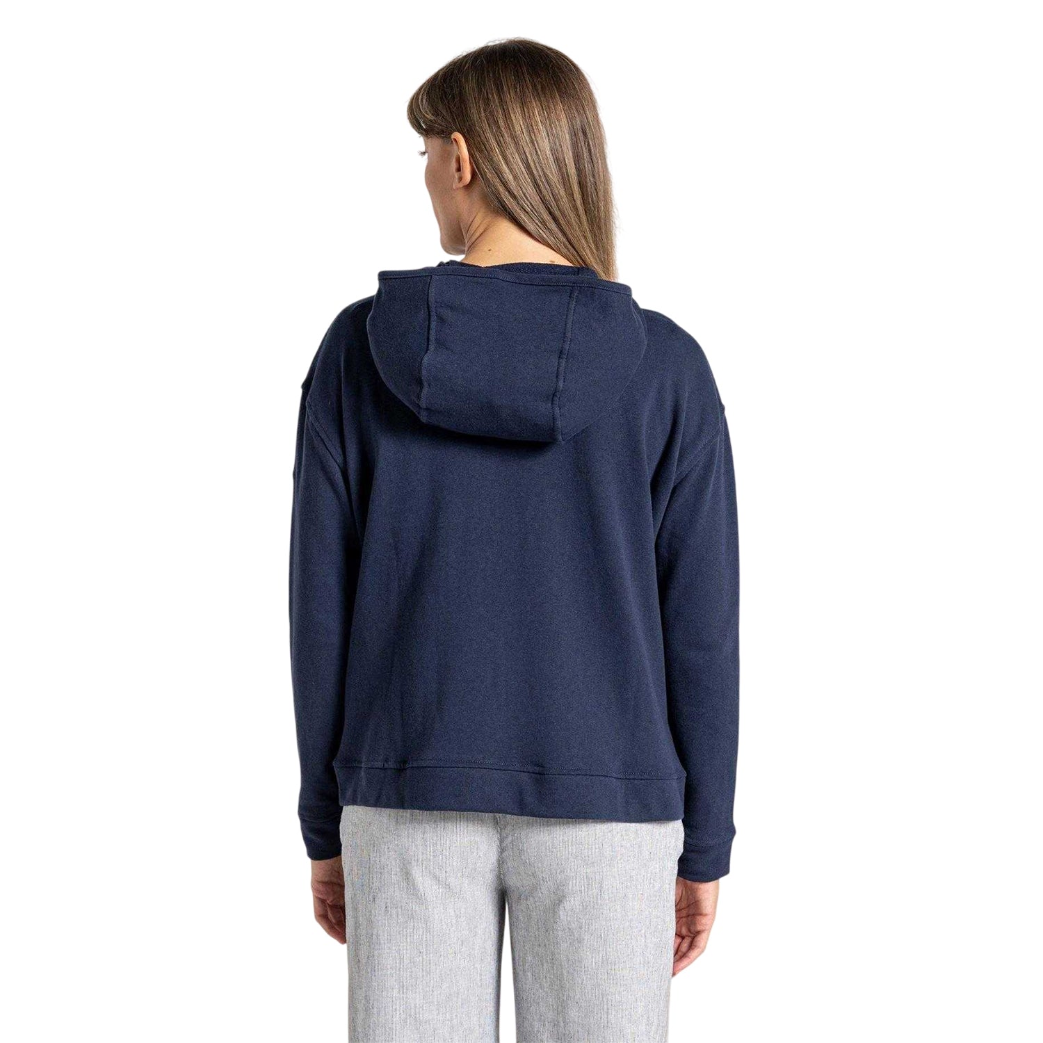 Blue Navy - Back - Craghoppers Womens-Ladies Eden Fleece Top