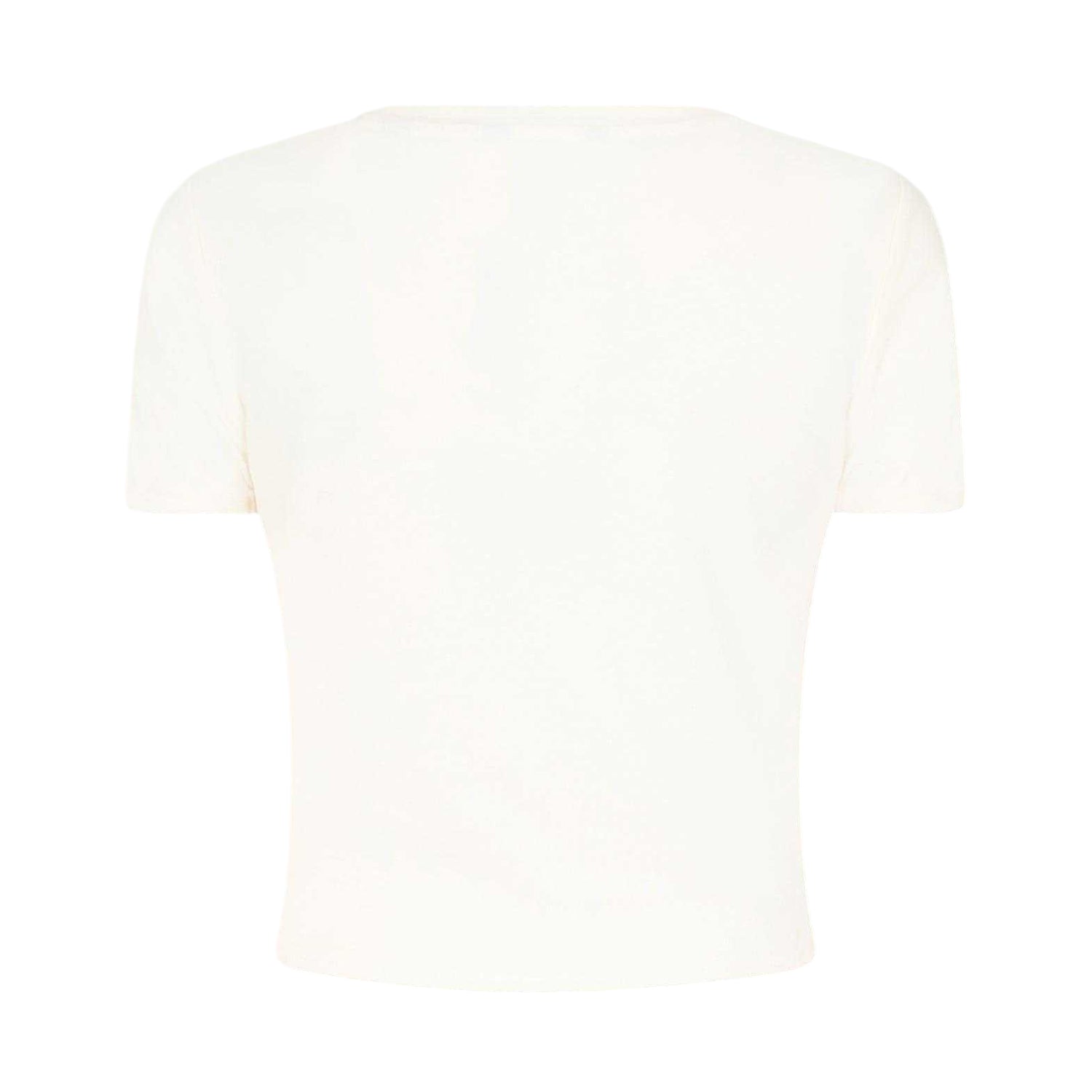 White - Back - Kangol Womens-Ladies Graphic Print Cropped Fitted T-Shirt