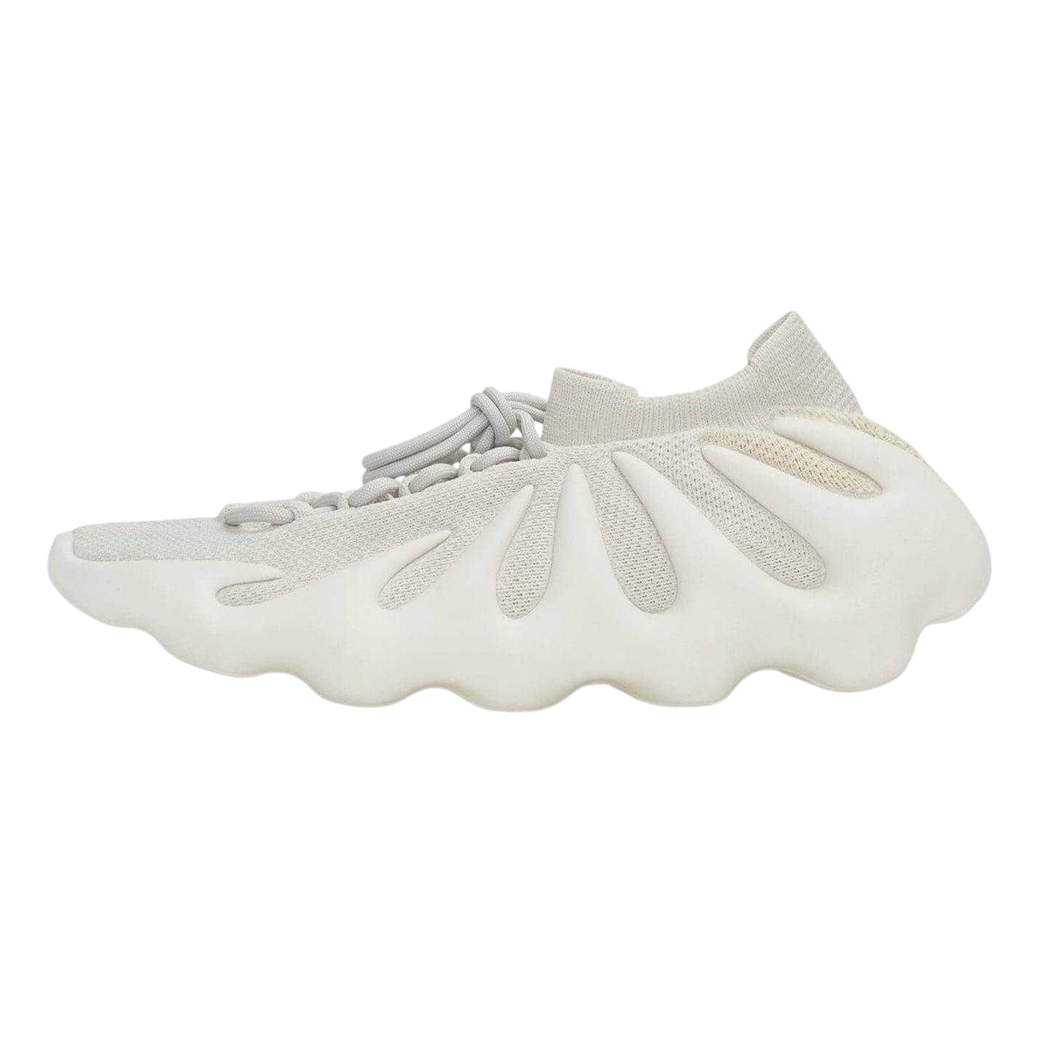 Cloud White - Back - Yeezy Childrens-Kids 450 Logo Knitted Trainers