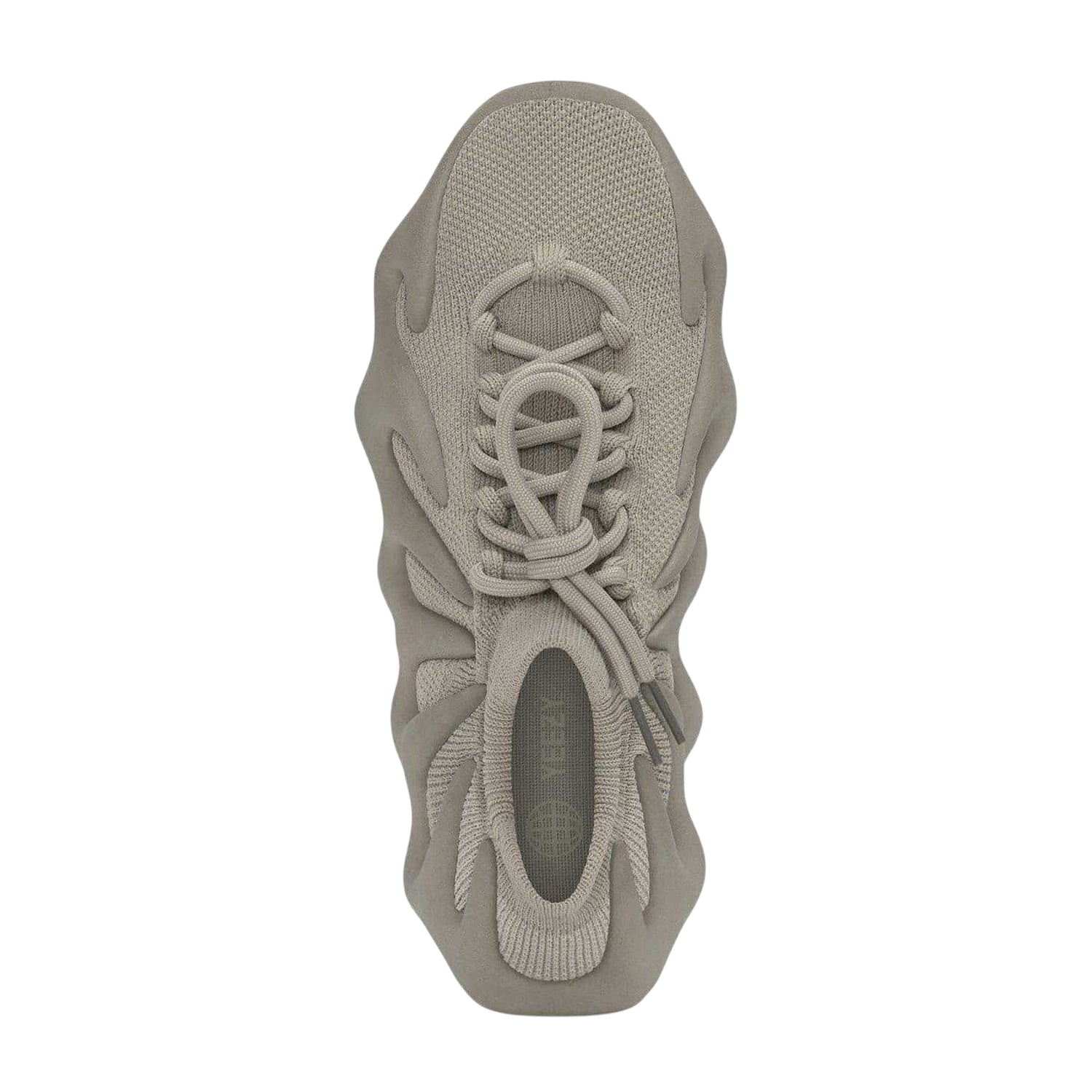 Stone-Flax - Side - Yeezy Childrens-Kids 450 Logo Knitted Trainers