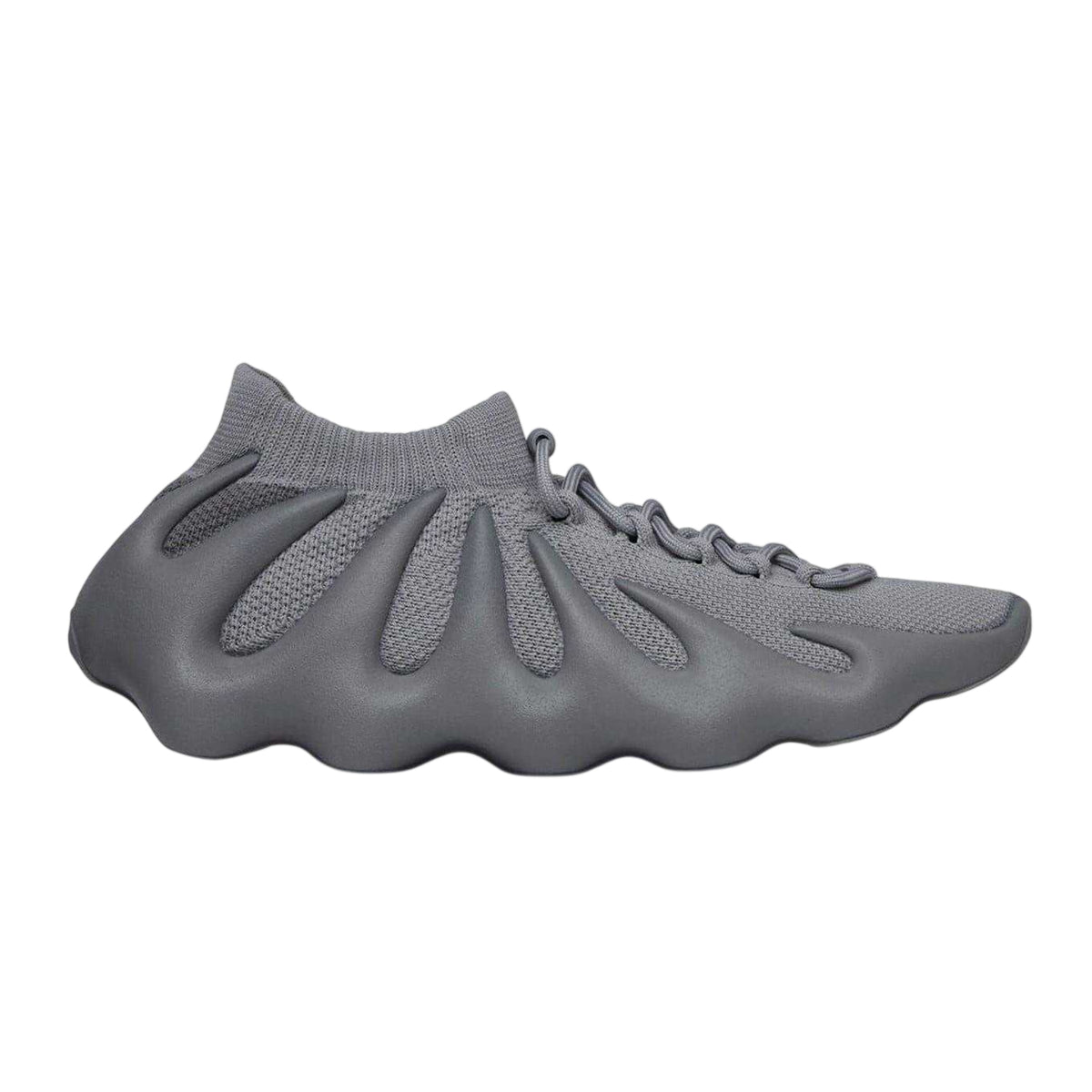 Stone Grey - Front - Yeezy Childrens-Kids 450 Logo Knitted Trainers