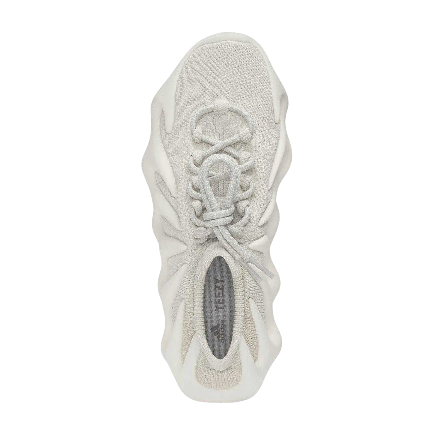 Cloud White - Side - Yeezy Childrens-Kids 450 Logo Knitted Trainers