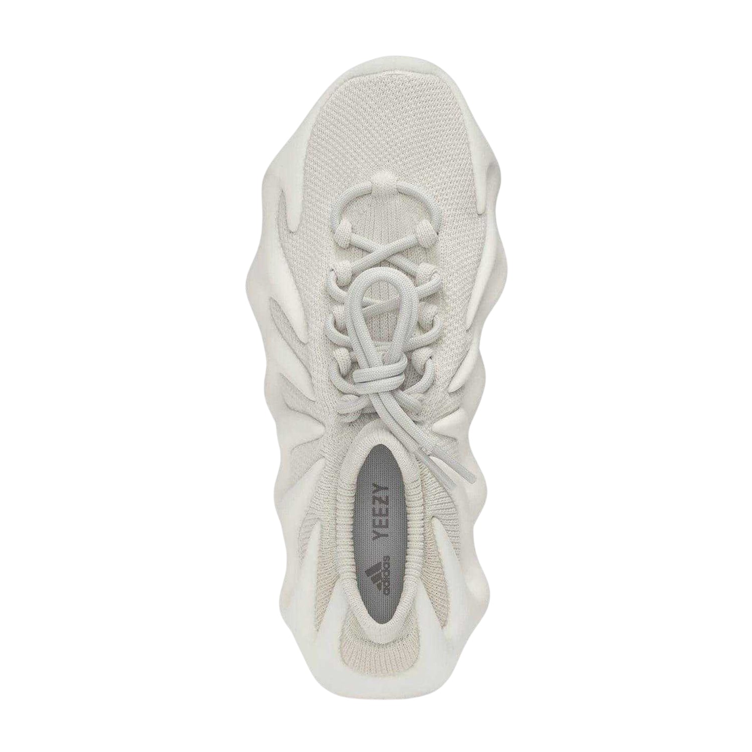 Cloud White - Side - Yeezy Childrens-Kids 450 Logo Knitted Trainers