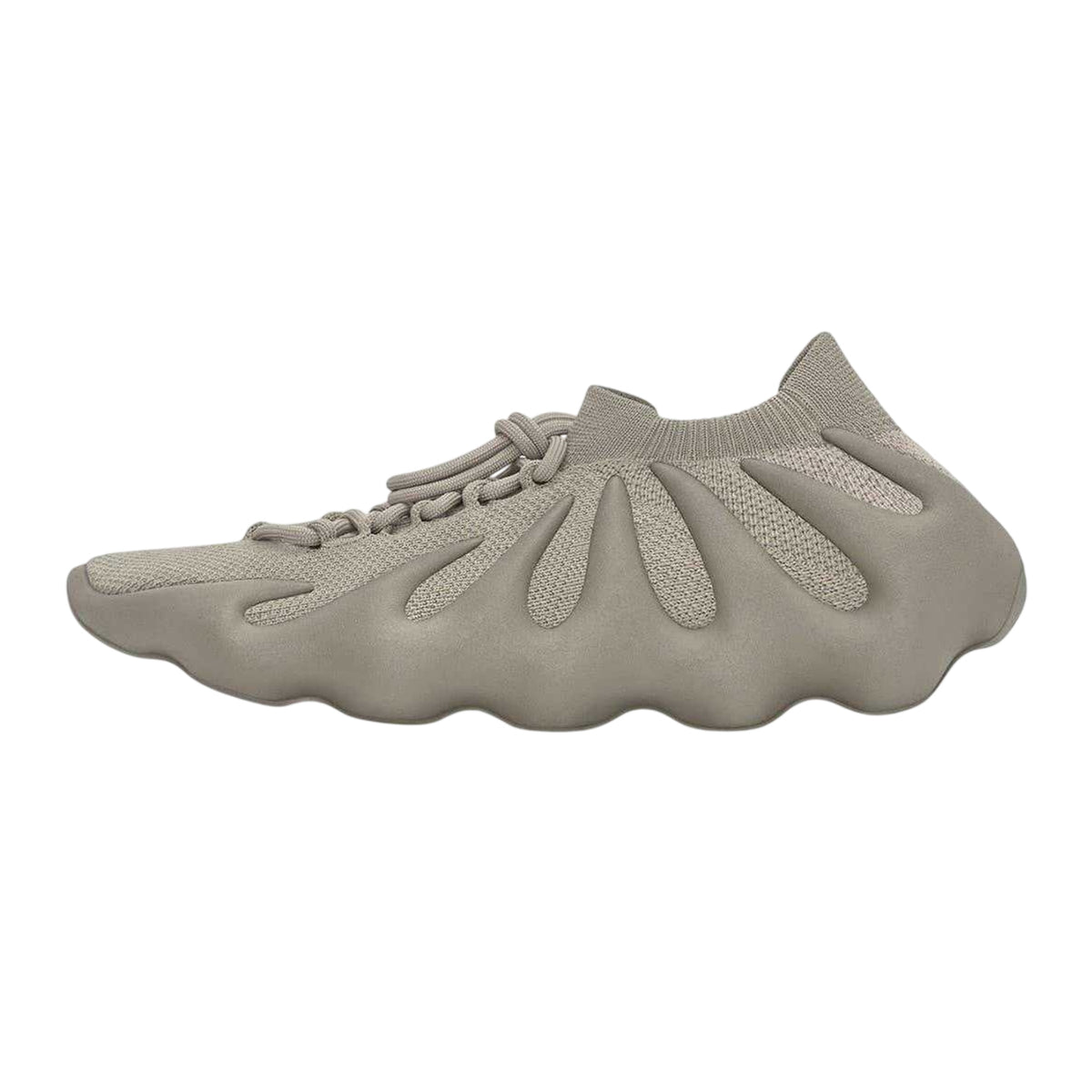 Stone-Flax - Back - Yeezy Childrens-Kids 450 Logo Knitted Trainers