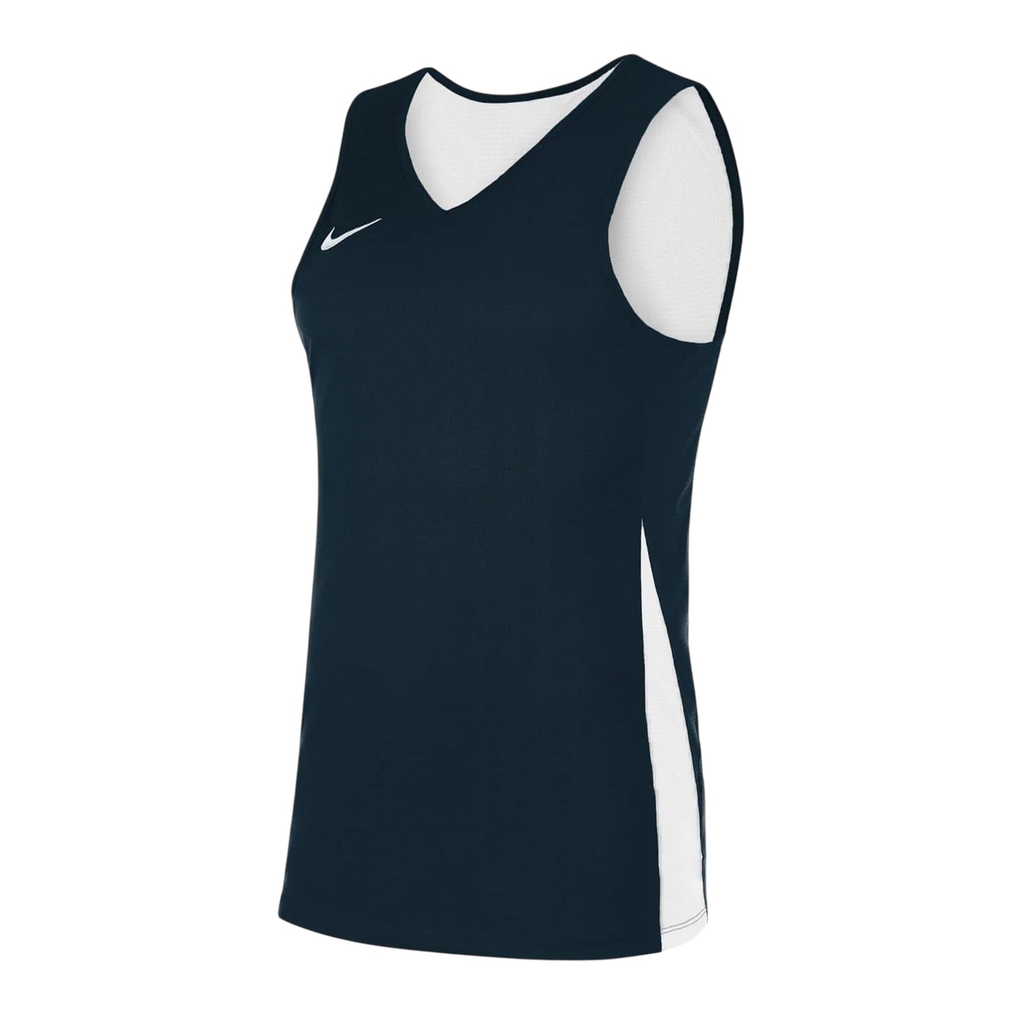 Obsidian Blue-White - Front - Nike Mens Team Reversible V Neck Sleeveless Jersey