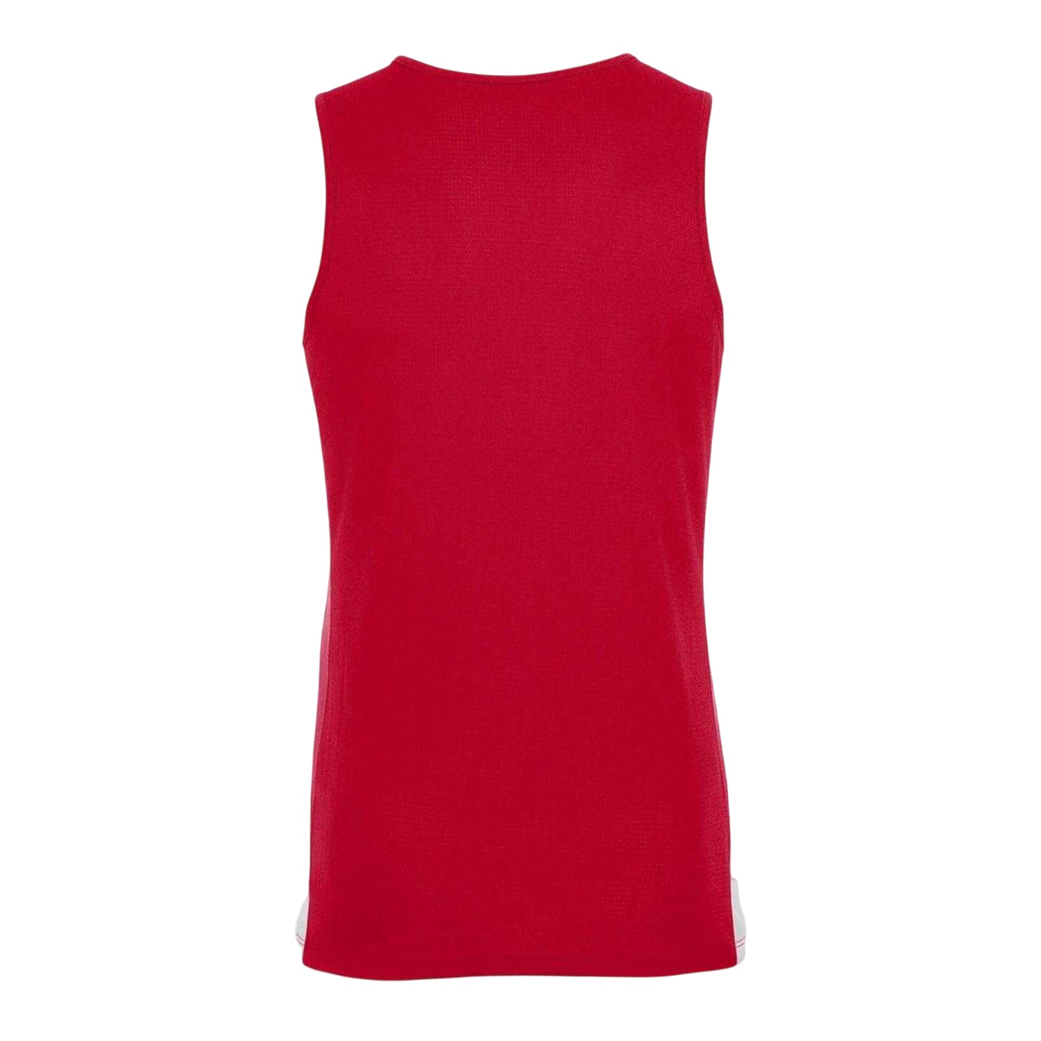 Red-White - Back - Nike Mens Team Reversible V Neck Sleeveless Jersey