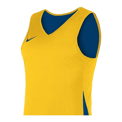 Yellow-Blue - Back - Nike Mens Team Reversible V Neck Sleeveless Jersey