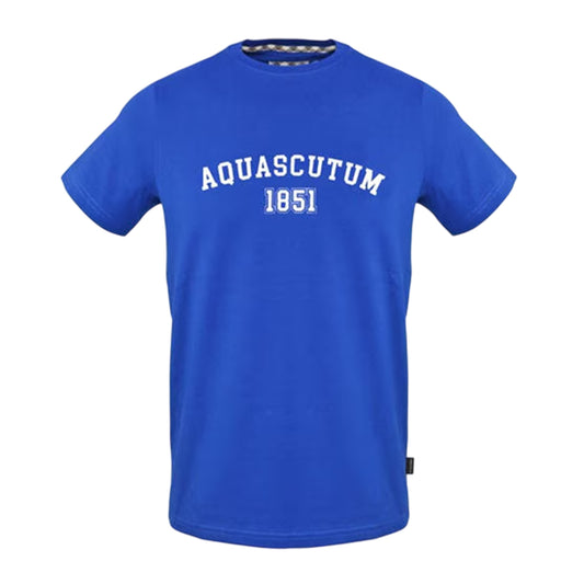 Sky - Front - Aquascutum Mens Arch Logo T-Shirt