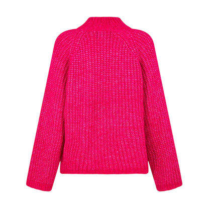 Beetroot Purple - Back - Pieces Unisex Adult Relaxed Fit Casual Sweatshirt