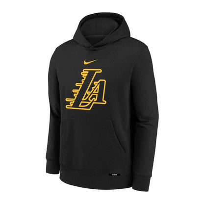 Black - Front - Nike Mens NBA LA Lakers Hoodie