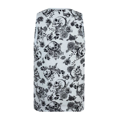 Ecru - Back - Firetrap Mens Cotton All-Over Print Vest Top