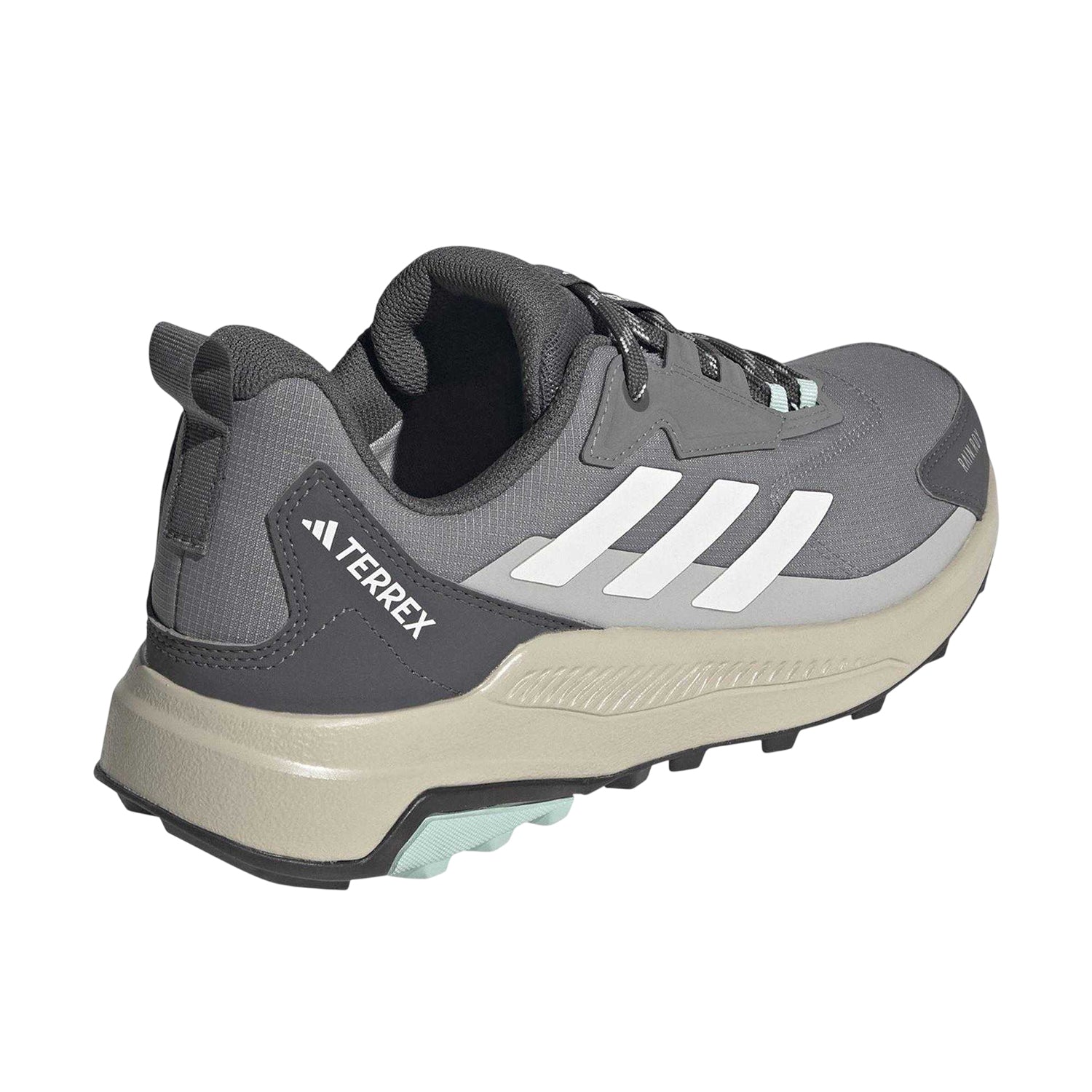Grey-White - Back - Adidas Womens-Ladies Terrex Anylander Rain.RDY Hiking Shoes