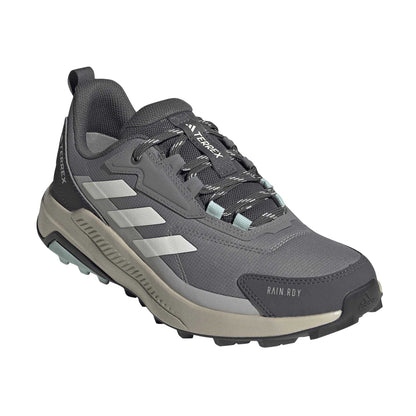 Grey-White - Side - Adidas Womens-Ladies Terrex Anylander Rain.RDY Hiking Shoes