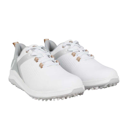 White-Grey-Rose Gold - Lifestyle - Slazenger Mens V Series Spikes Golf Shoes