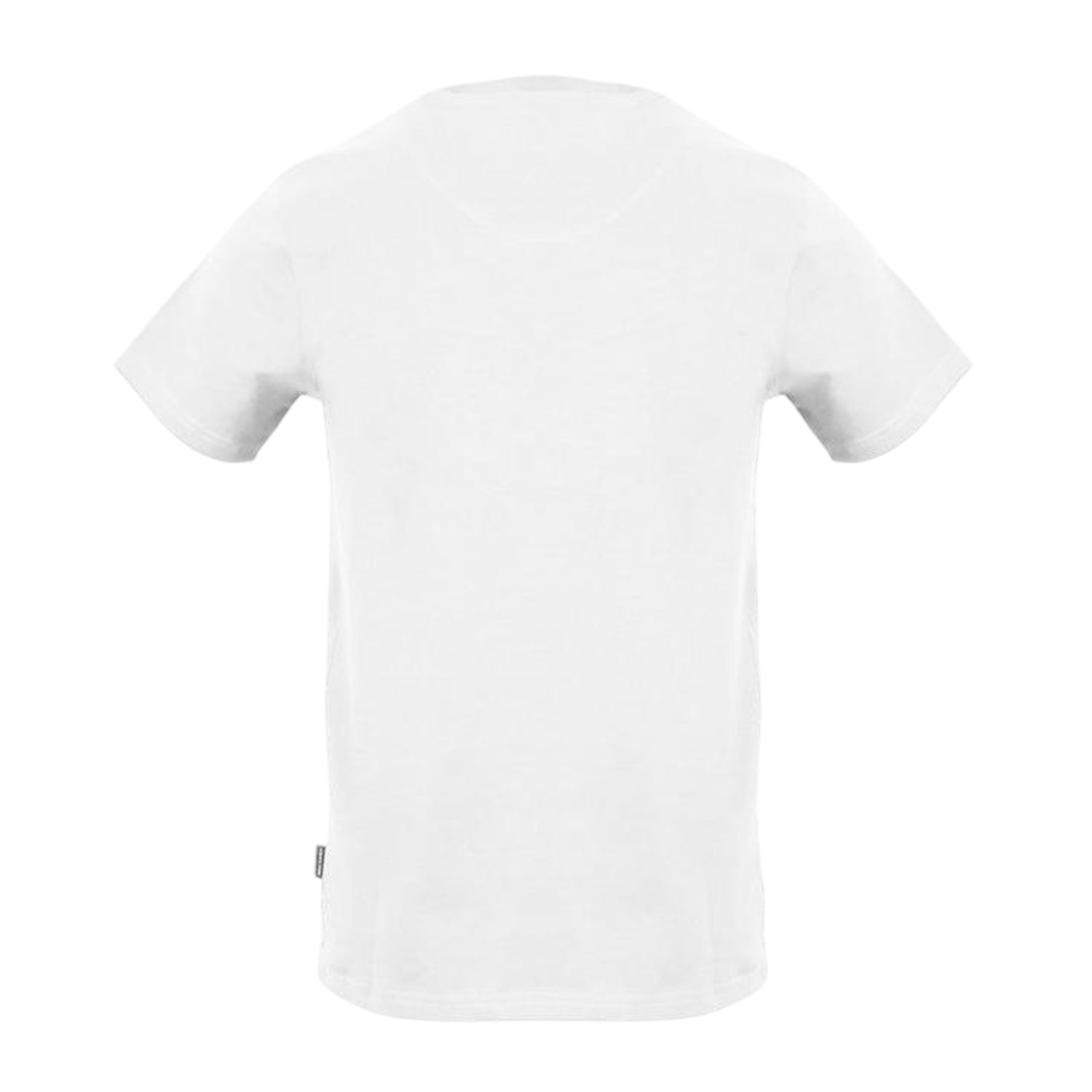 White - Back - Aquascutum Mens Logo Crew Neck Regular T-Shirt