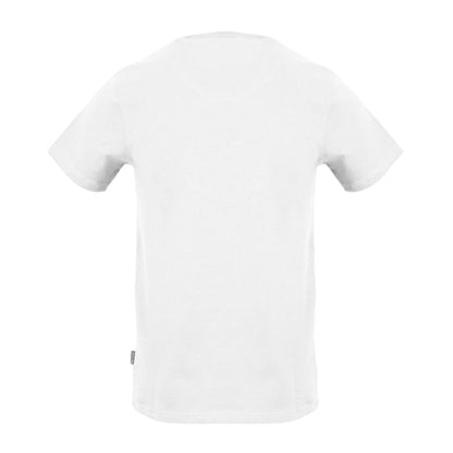 White - Back - Aquascutum Mens Logo Crew Neck Regular T-Shirt
