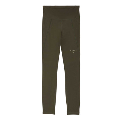 Dark Olive - Front - Puma Womens-Ladies Hyrox Performance Compression Tight Leggings