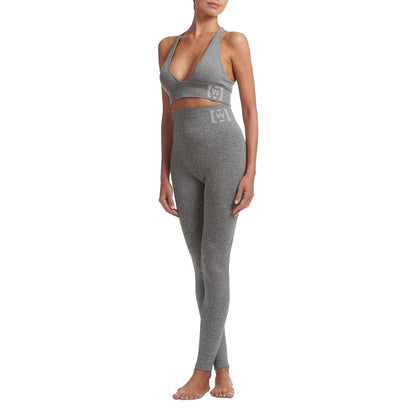 Grey - Side - Wolford Womens-Ladies Shaping Leggings